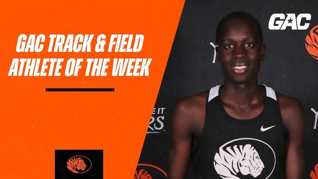 East Central Oklahoma University Iyali Named GAC Track & Field Athlete of the Week East Central Oklahoma University Iyali Named GAC Track & Field Athlete of the Week