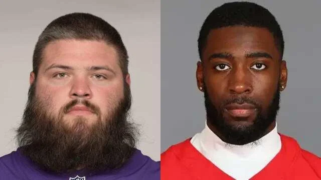 Ben Cleveland and Jaylen Watson - Ben Cleveland and Jaylen Watson -