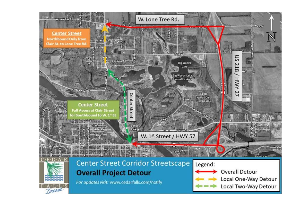Start of Construction: Center Street Streetscape Project