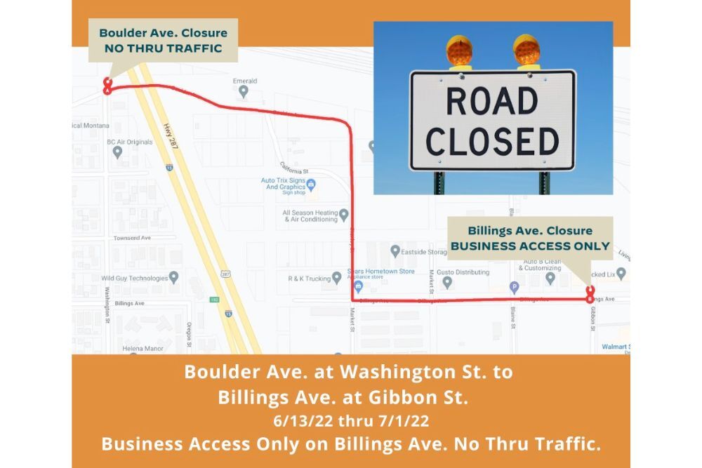 Lewis and Clark County Government: Road Closed