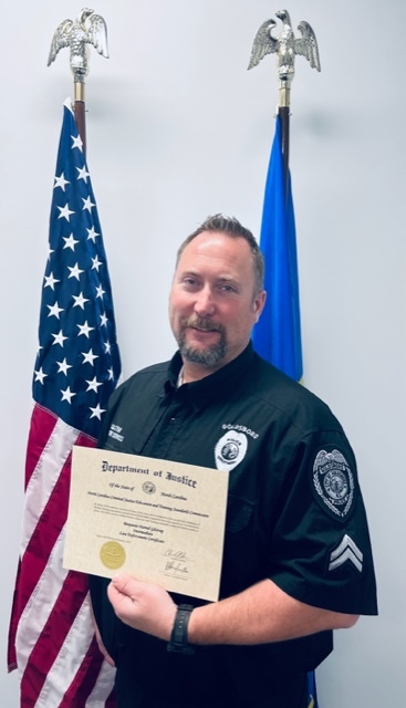 CITY OF GOLDSBORO POLICE DEPARTMENT: Please help us congratulate Cpl. Gilstrap for receiving his Intermediate Law Enforcement Certificate!