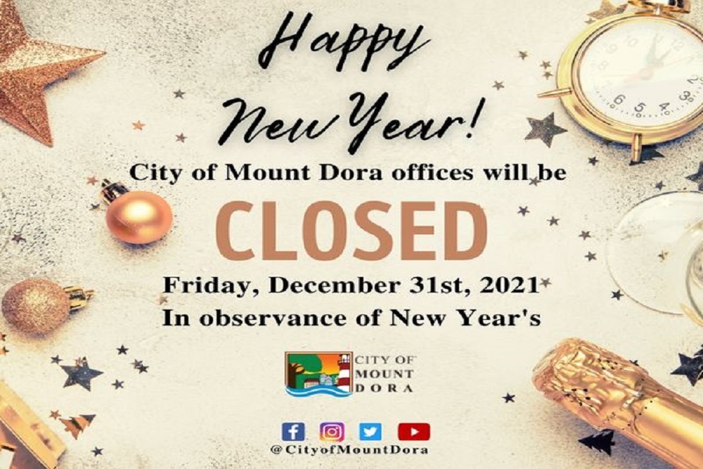 City of Mount Dora offices will be closed