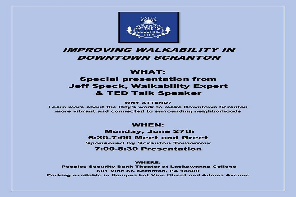 Downtown Scranton Walkability Study Meeting