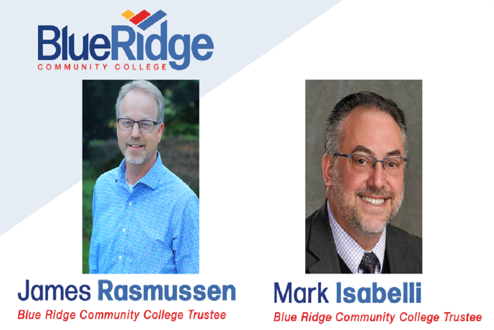 Rasmussen and Isabelli appointed to the Blue Ridge Community College Board of Trustees