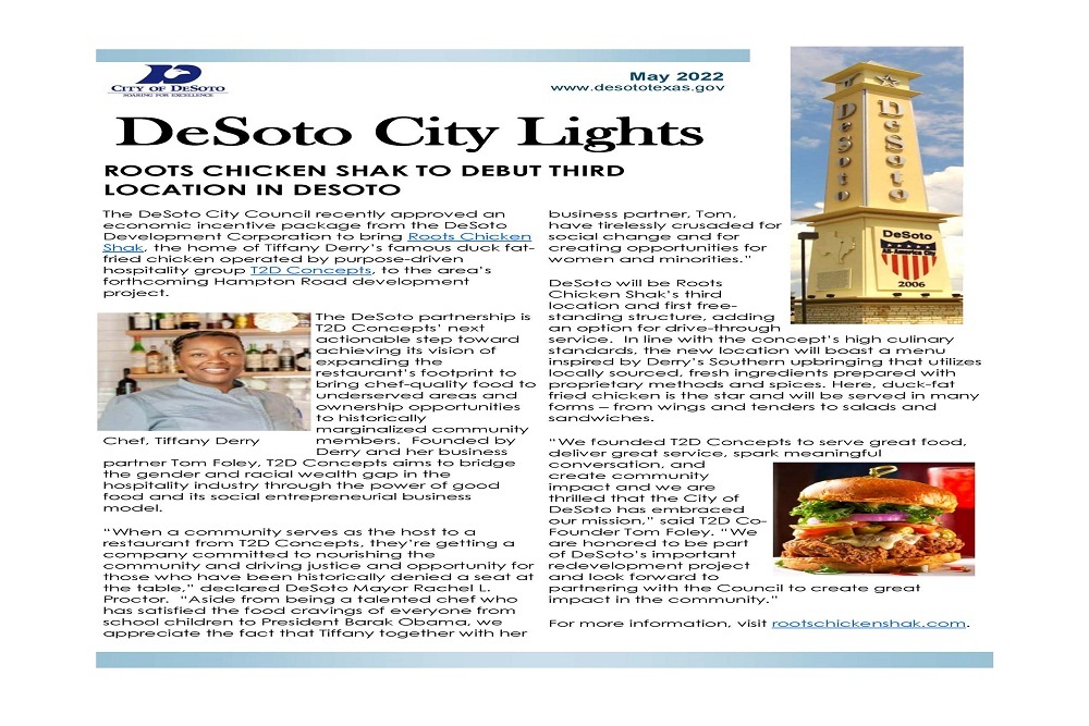 Desoto City Lights Newsletter May 2022