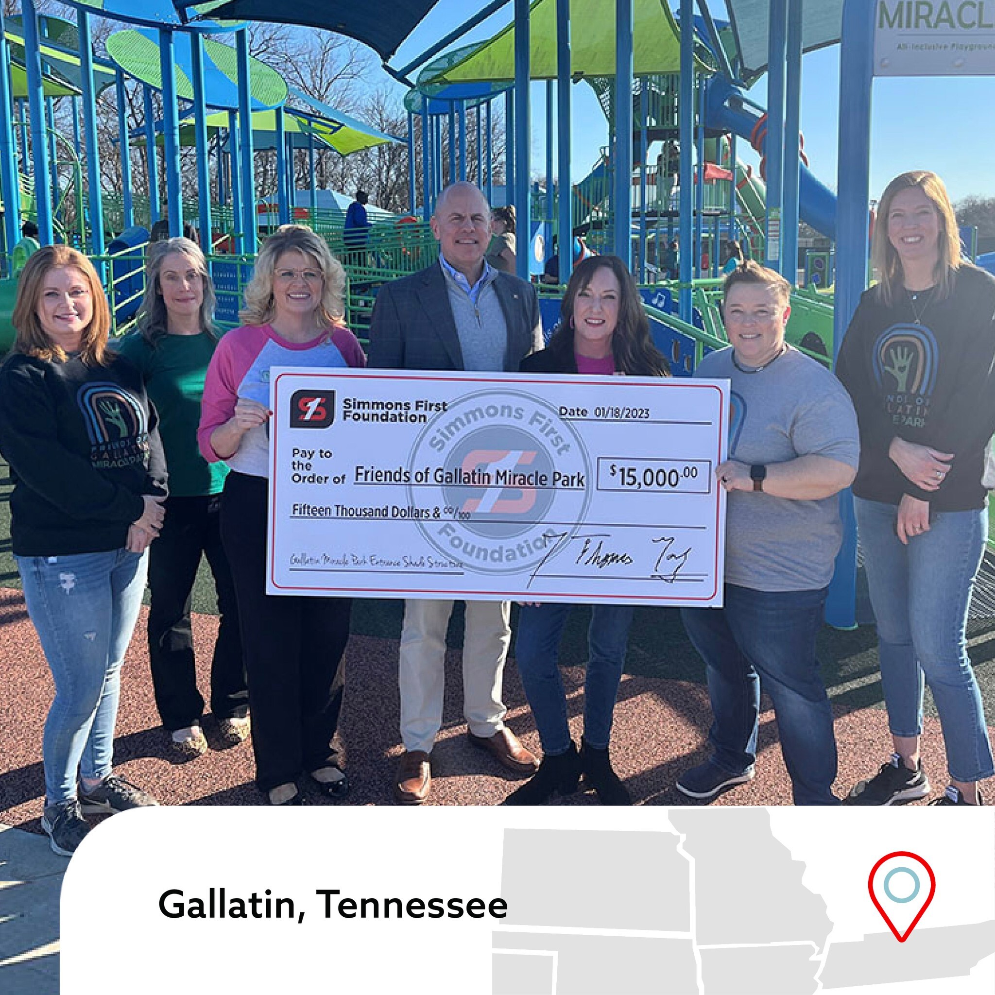 Gallatin, Foundation Present ,000 to Miracle Park