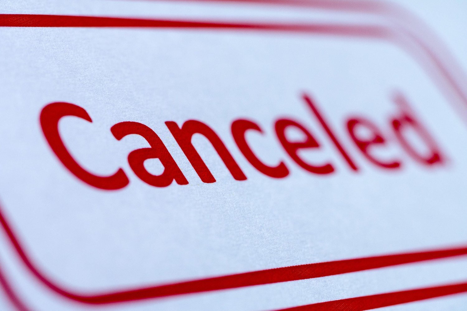 Event Canceled