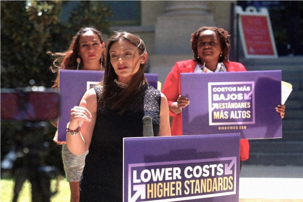 She announced that as governor, I will direct the Attorney General to target predatory landlords