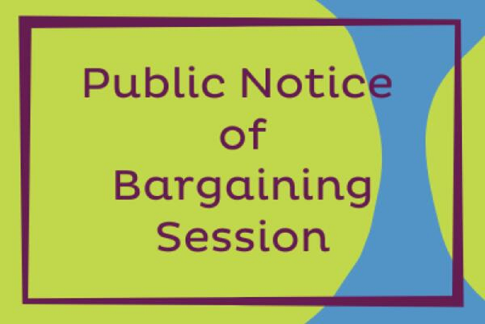 Bargaining Session – May 18