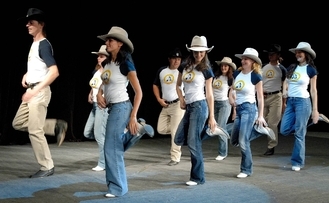 Line dancing on Mar. 24