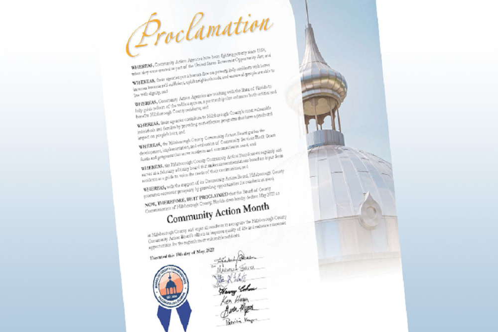 Hillsborough County Declares May as Community Action Month Hillsborough County Declares May as Community Action Month