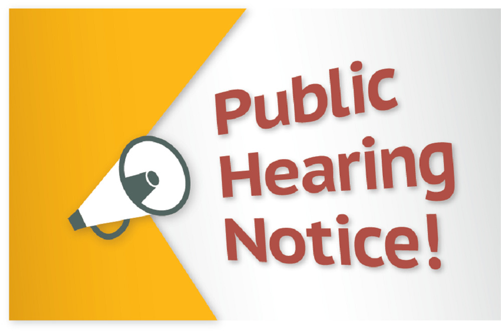 Notice of Public Hearing