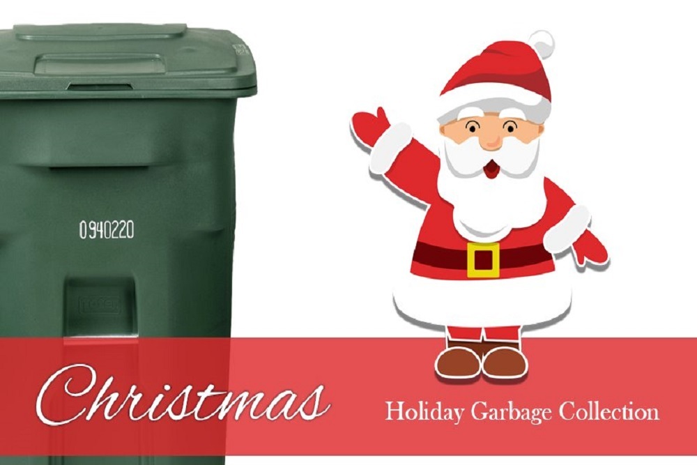 Garbage/Recycling Holiday Collection Schedule Week of December 20-25 and Week of December 27-January 1