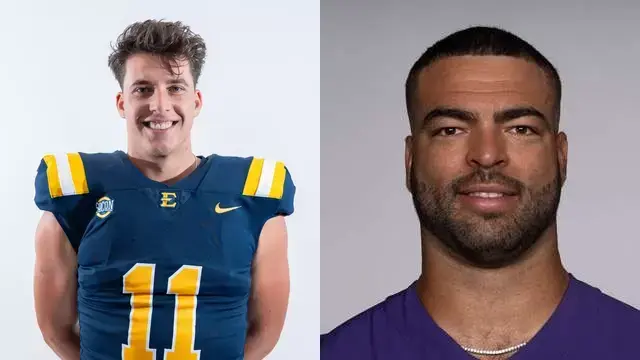 Cade McNamara and Kyle Van Noy