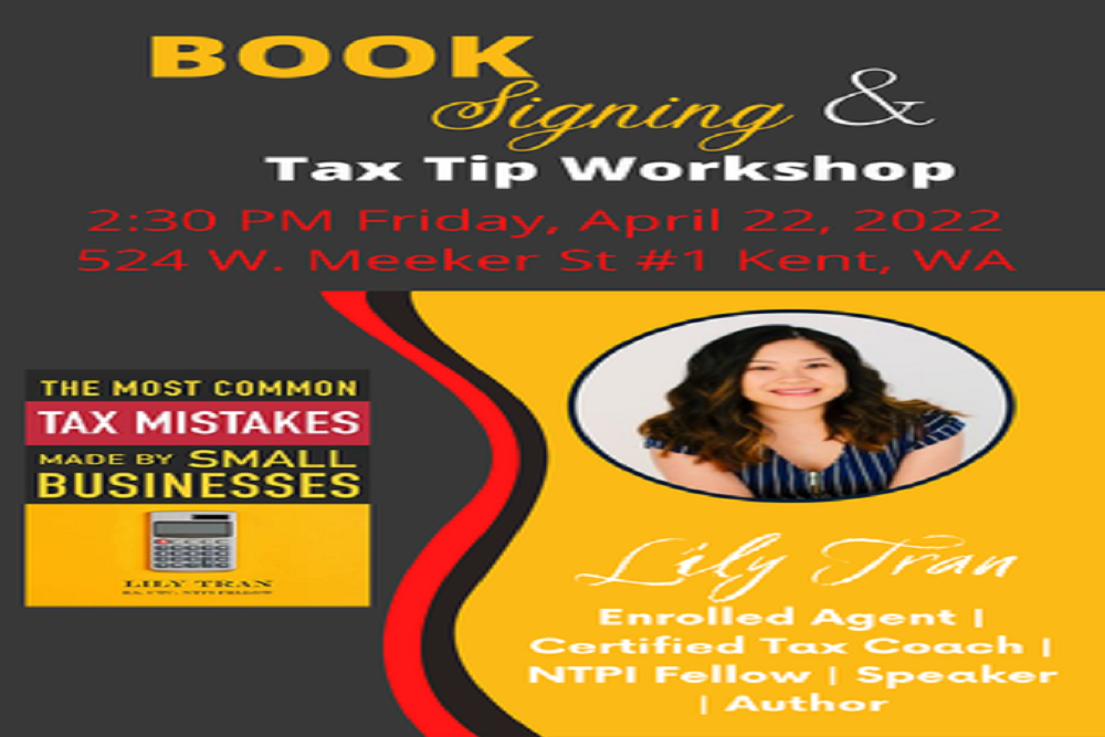 Kent Chamber of Commerce: Tax Tips with Lily Tran of TaxUSign: Business Essential Workshop Kent Chamber of Commerce: Tax Tips with Lily Tran of TaxUSign: Business Essential Workshop