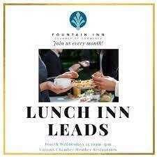 Fountain Inn Chamber of Commerce: FI Lunch Inn Leads Group Fountain Inn Chamber of Commerce: FI Lunch Inn Leads Group