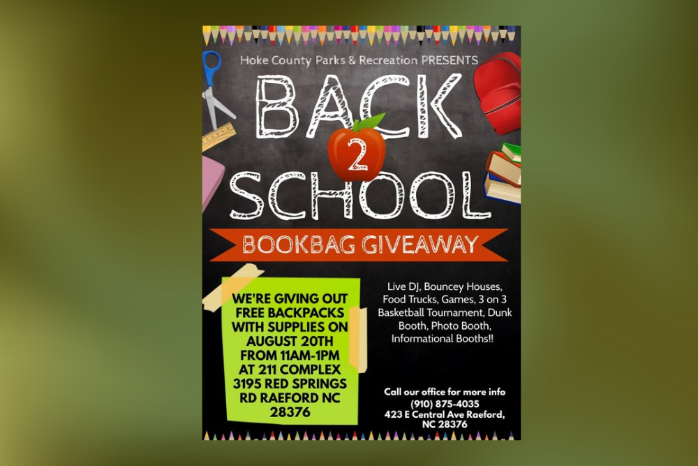 HOKE COUNTY PARKS AND RECREATION: First Annual Back 2 School Jam August 20, 2022