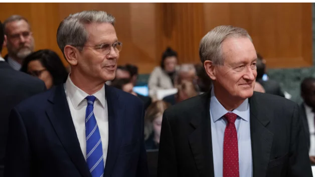 Scott Bessent (Left), Treasury Secretary