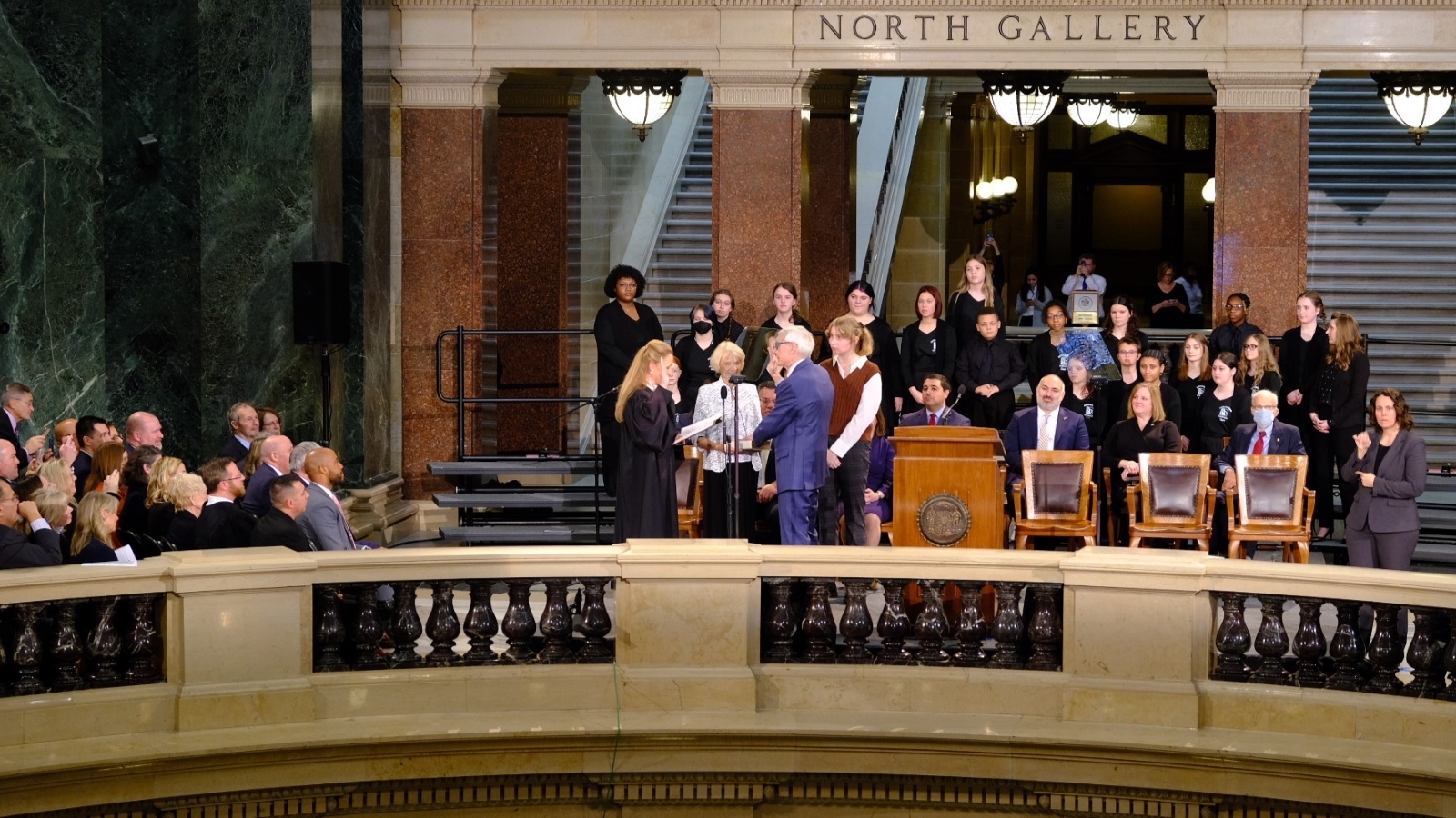 Evers: ‘Just as I did four years ago, I’m taking my oath of office again today with a grateful heart’ Evers: ‘Just as I did four years ago, I’m taking my oath of office again today with a grateful heart’