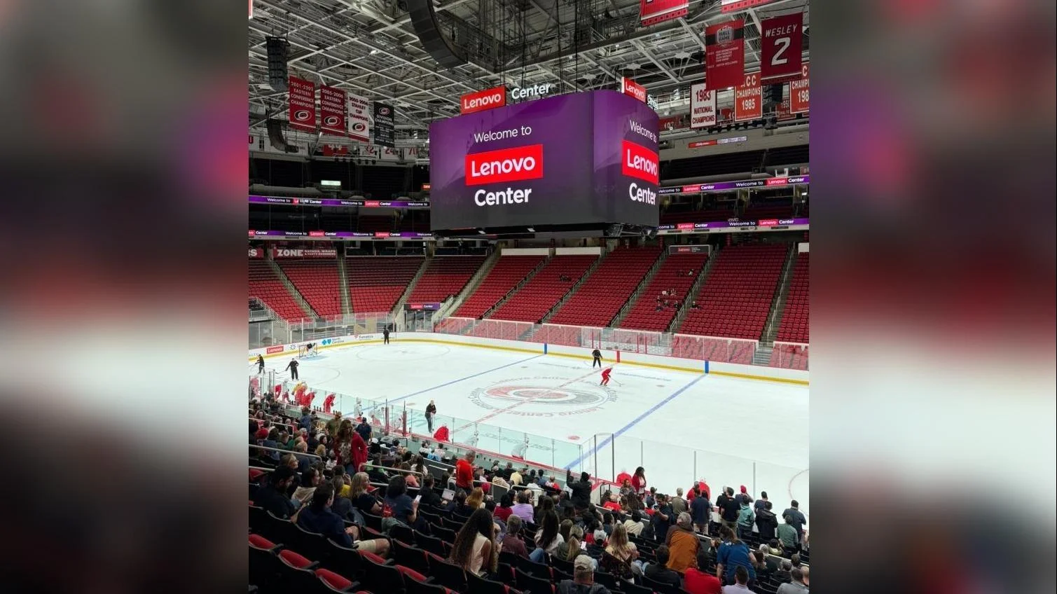 Xavier Legette attends Carolina Hurricanes’ Eastern Conference Final game