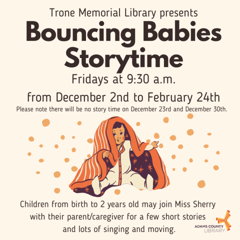 Bouncing Babies Storytime on December 26 Bouncing Babies Storytime on December 26