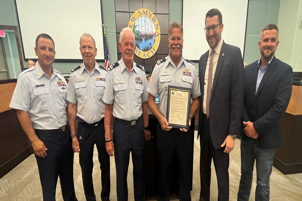 Firefighters, Coast Guard Auxiliary honored at June 28 City Commission meeting