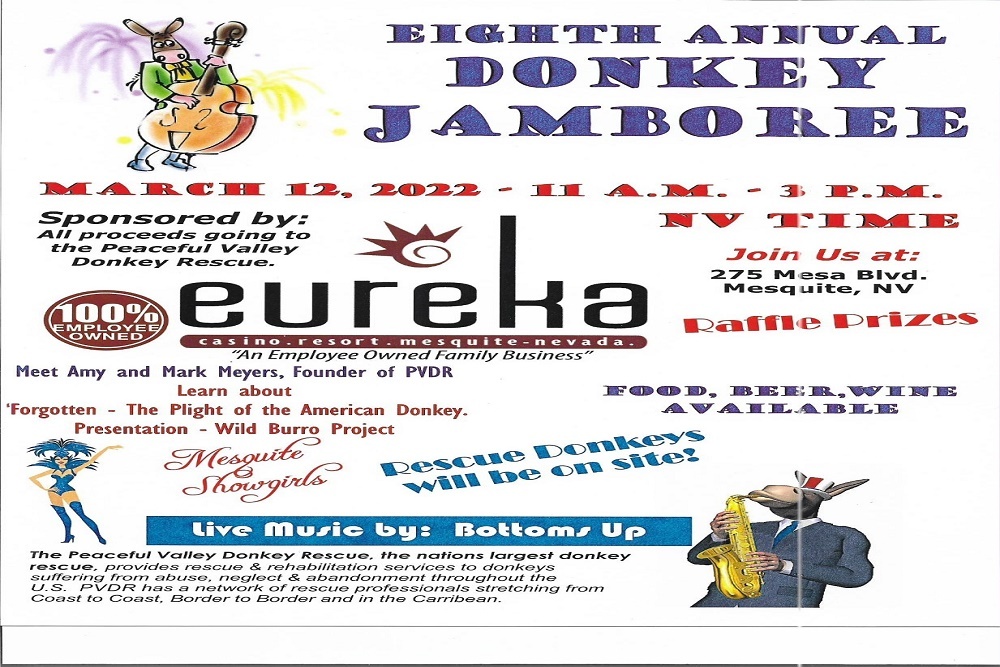 8th Annual Donkey Jamboree on March 12