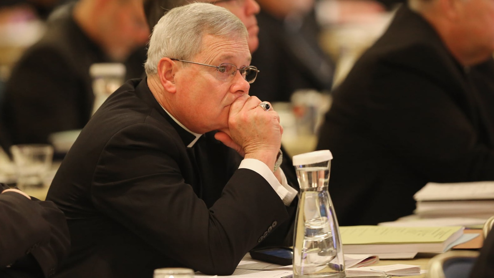 Bishop David Malloy (center) Bishop David Malloy (center)