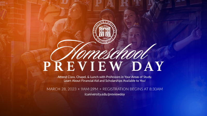 Homeschool Preview Day to be held March 28