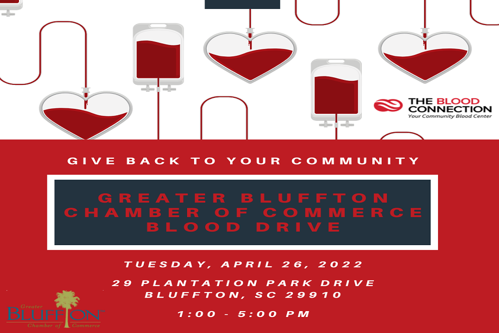 Greater Bluffton Chamber of Commerce: Blood Drive – Greater Bluffton Chamber of Commerce – April 2022
