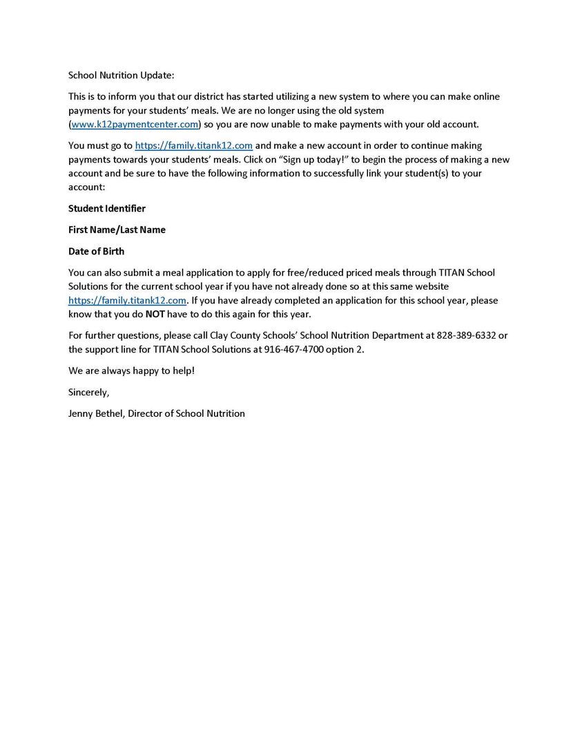 CLAY COUNTY SCHOOLS HAYESVILLE: Started Utilizing a New System