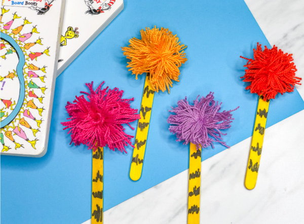 Dr. Suess Truffula Tree Craft