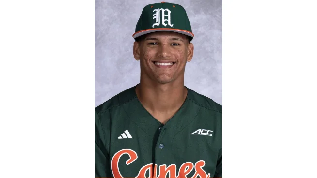 Former Miami Christian School standout Fabio Peralta played on Saturday, May 31 in hopes of reaching the NCAA Division I Baseball Championship