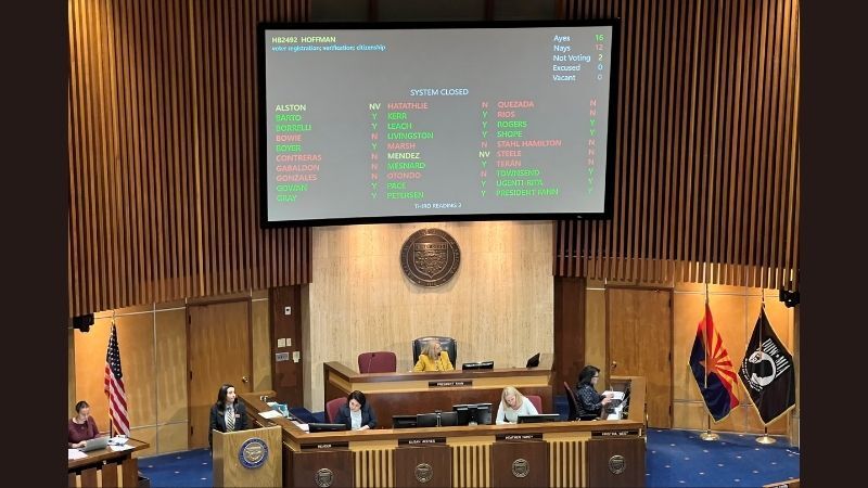 The Arizona state Senate advanced HB2492 in an attempt to improve voting security.