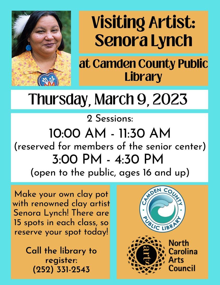 COUNTY OF CAMDEN PUBLIC LIBRARY: Registration is Open for Senora Lynch’s Visit COUNTY OF CAMDEN PUBLIC LIBRARY: Registration is Open for Senora Lynch’s Visit
