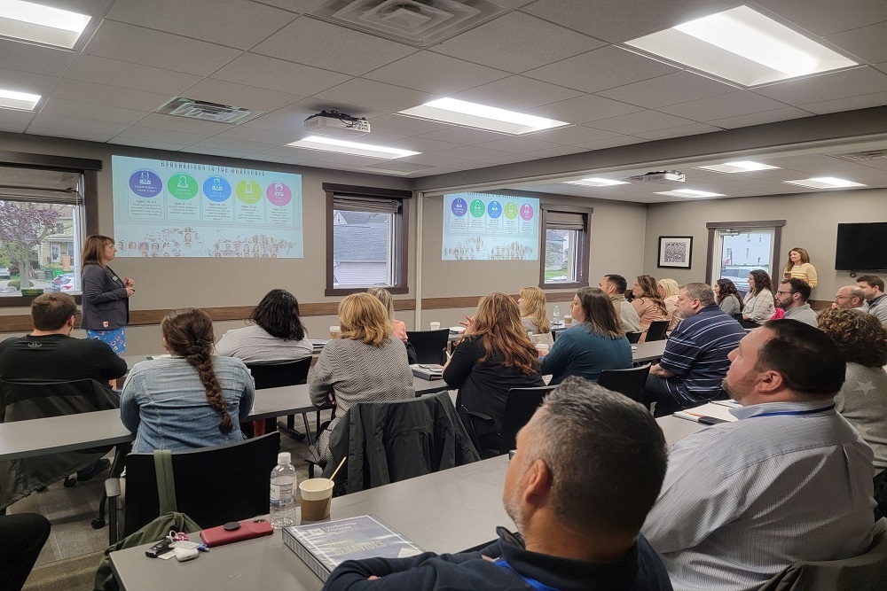 BENTON 4-H CLUB: State Ambassador advisors and some of the ambassadors for an informational session