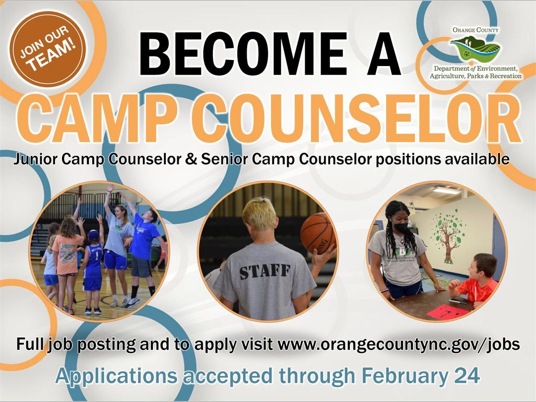 COUNTY OF ORANGE: Become a Camp Counselor COUNTY OF ORANGE: Become a Camp Counselor