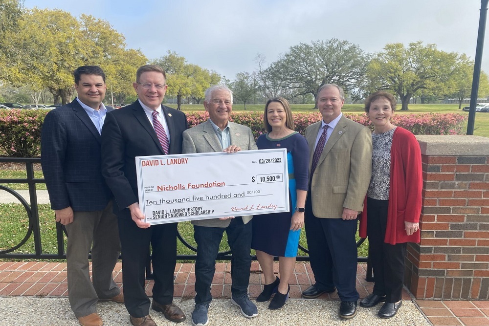 Thibodaux Attorney Creates first Endowed Scholarship for Nicholls History Majors