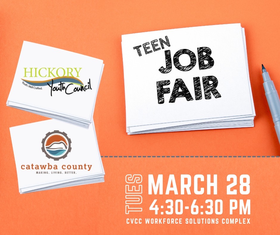 CITY OF HICKORY: Teen Job Fair on March 28, 2023 CITY OF HICKORY: Teen Job Fair on March 28, 2023