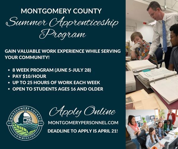 Montgomery County Summer Apprenticeship Program