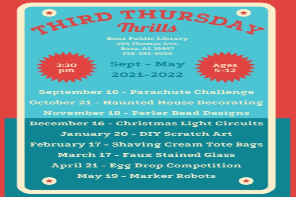 Third Thursday Thrills – Egg Drop Competition on April 21