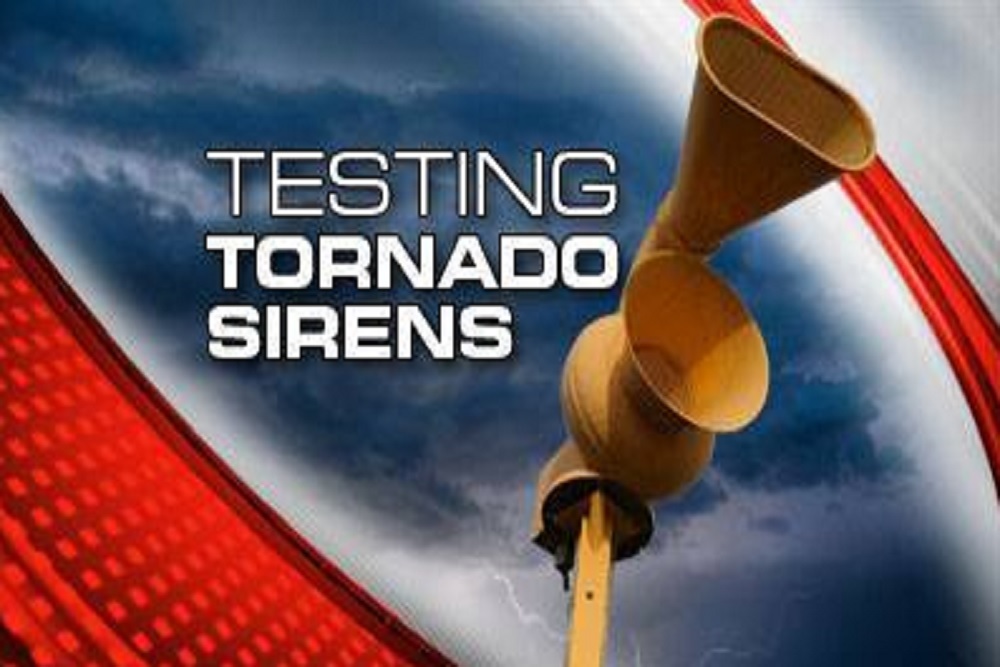 Tornado Siren Testing on April 6 Tornado Siren Testing on April 6