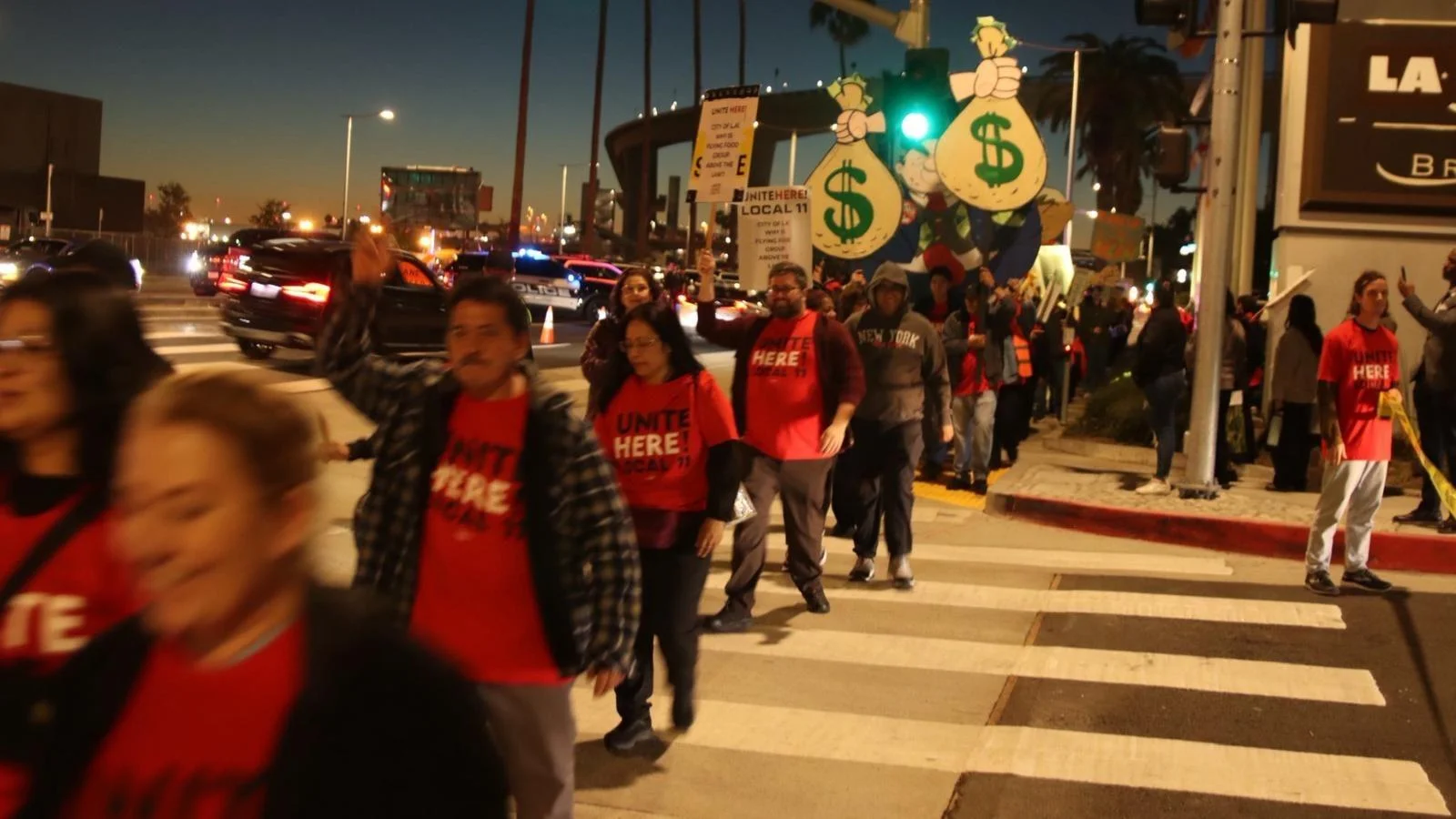 Unite Here Local 11 Protest