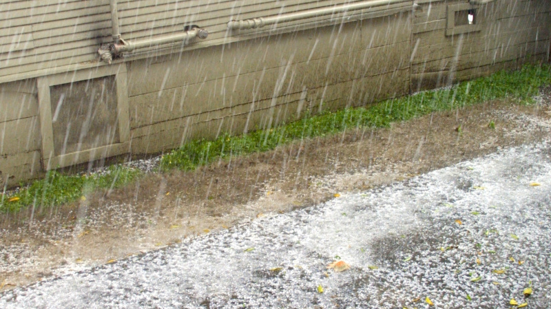 Hail poses a risk for homeowners who may have high deductibles on their insurance. - By Quinn Norton