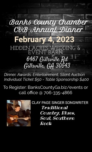 2023 Banks County Chamber CVB Annual Dinner