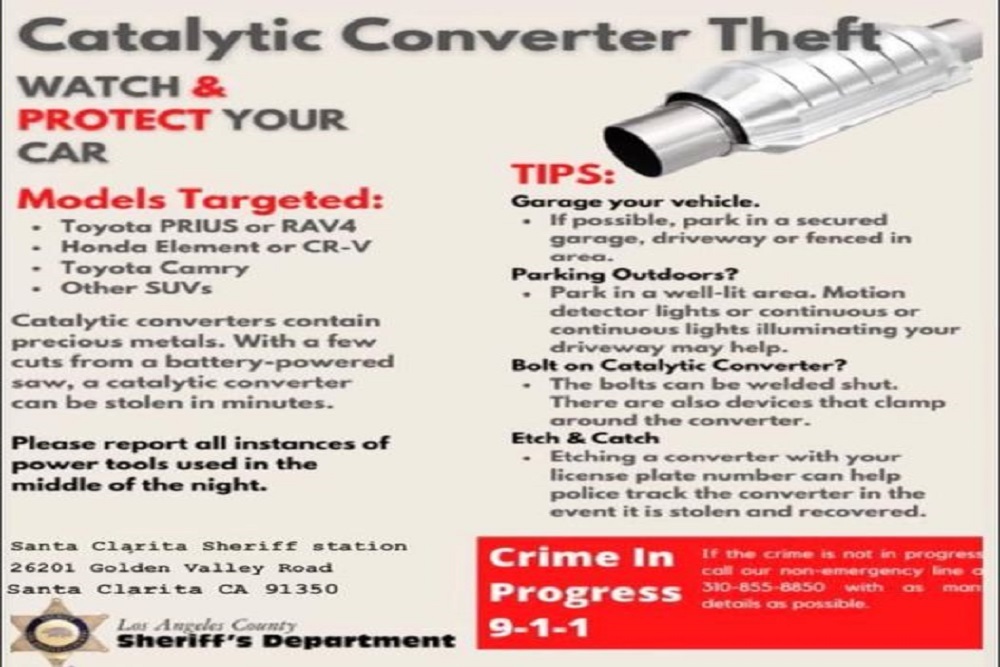 Catalytic Converter Theft