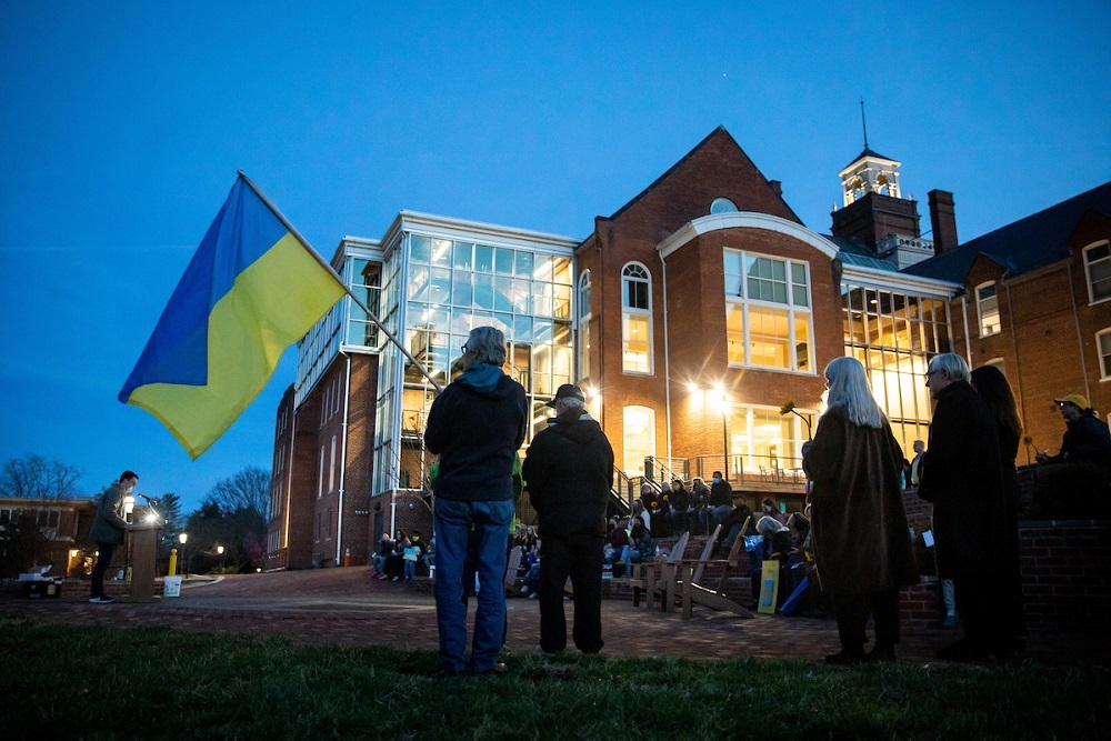 Community Comes together during Rally for Ukraine Community Comes together during Rally for Ukraine