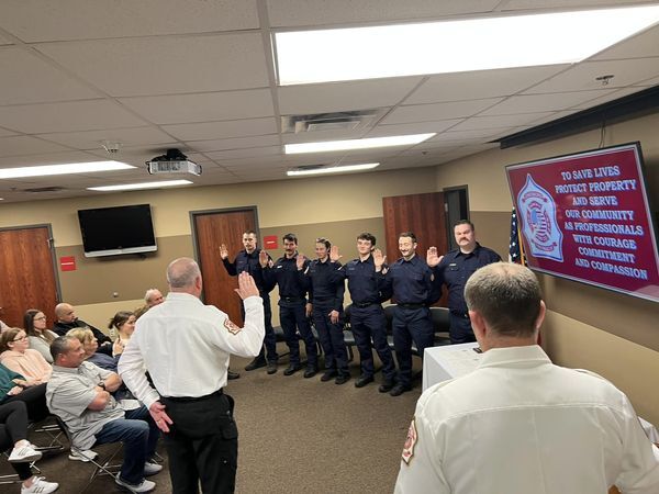 CITY OF JONESBORO: Six new firefighters were officially hired by Jonesboro Fire Department CITY OF JONESBORO: Six new firefighters were officially hired by Jonesboro Fire Department