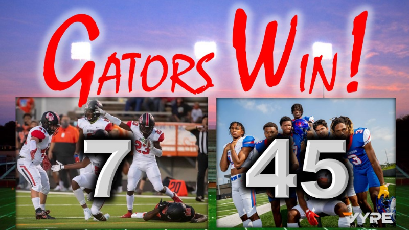 The Gators turned things around against Clear Brook on Thursday with a 45-7 win to finish the regular season 7-3 with a 4-2 district record