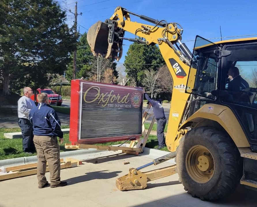 CITY OF OXFORD FIRE DEPARTMENT: Recently Received a Grant for an LED Sign